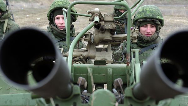 An anti-aircraft gun during the snap combat readiness. (File) - Sputnik International