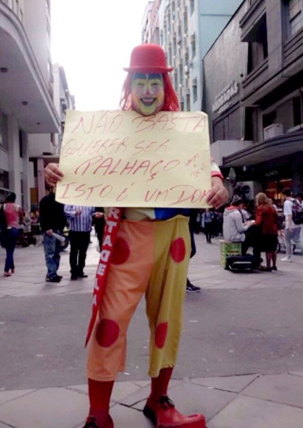 Ariel Brandão, the Sausage Clown at the protest Ariel Brandão, the Sausage Clown at the protest - Sputnik International