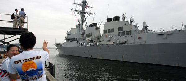 U.S. Navy guided-missile destroyer USS McCampbell (DDG85) arrives at Yokosuka naval base, south of Tokyo, file. The USS McCampbell is participating in large-scale US-South Korean-Japanese drills taking place off Jeju Island between October 22-23 - Sputnik International
