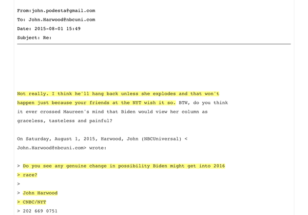 One of the 'Podesta Emails' released by Wikileaks One of the 'Podesta Emails' released by Wikileaks - Sputnik International