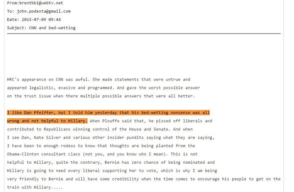 One of the 'Podesta Emails' released by Wikileaks One of the 'Podesta Emails' released by Wikileaks - Sputnik International