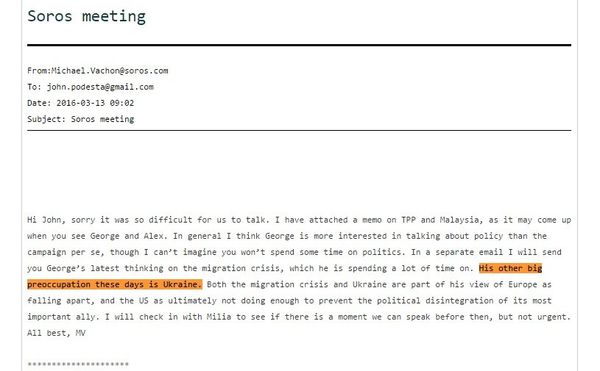 One of the 'Podesta Emails' released by Wikileaks One of the 'Podesta Emails' released by Wikileaks - Sputnik International