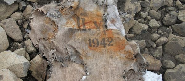 Part of a bag found at secret Nazi base in the Arctic on Alexandra Land in the Arctic Circle Part of a bag found at secret Nazi base in the Arctic on Alexandra Land in the Arctic Circle - Sputnik International