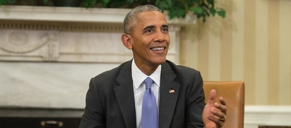 US President Barack Obama speaks to the press as he meets with business, government, and national security to discuss the Trans-Pacific Partnership (TPP) in the Oval Office at the White House in Washington, DC, on September 16, 2016 US President Barack Obama speaks to the press as he meets with business, government, and national security to discuss the Trans-Pacific Partnership (TPP) in the Oval Office at the White House in Washington, DC, on September 16, 2016 - Sputnik International