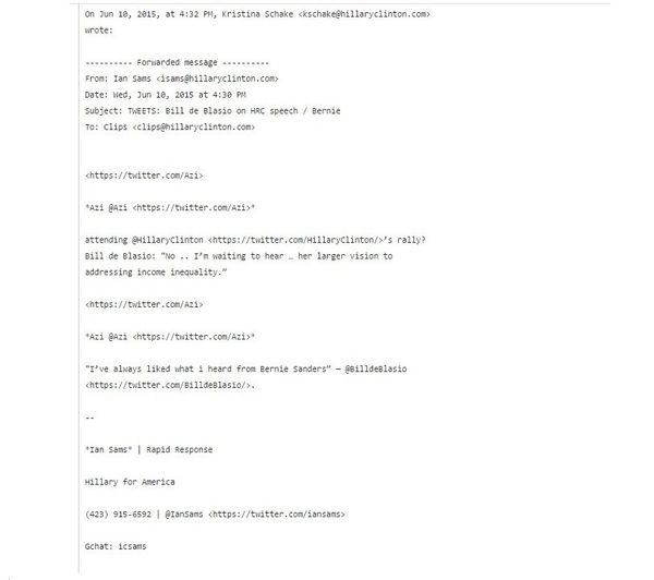 One of the 'Podesta Emails' released by Wikileaks One of the 'Podesta Emails' released by Wikileaks - Sputnik International