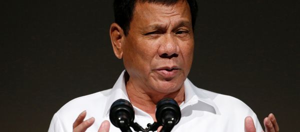 Philippine President Rodrigo Duterte attends Philippines Economic Forum in Tokyo, Japan October 26, 2016. - Sputnik International