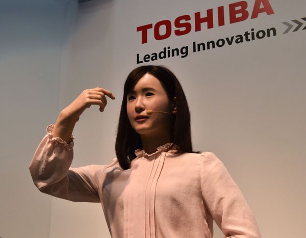 Aiko Chihira, a very human-like robot was unveiled by Japanese electronics giant Toshiba at the CEATEC electronics trade show in Chiba, suburban Tokyo on October 7, 2014. Aiko not only looks, moves and speaks Japanese as humanly as you can imagine, but is also really good at sign language. Aiko Chihira, a very human-like robot was unveiled by Japanese electronics giant Toshiba at the CEATEC electronics trade show in Chiba, suburban Tokyo on October 7, 2014. Aiko not only looks, moves and speaks Japanese as humanly as you can imagine, but is also really good at sign language. - Sputnik International