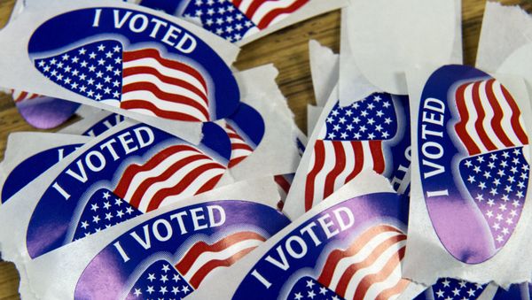 A stack of I voted stickers - Sputnik International