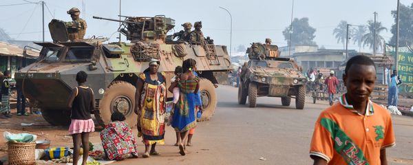 French Sangaris forces patrol in muslim district of PK 5 in Bangui as people go to the polls to take part in the Central African Republic second round of the presidential and legislative elections on February 14, 2016 French Sangaris forces patrol in muslim district of PK 5 in Bangui as people go to the polls to take part in the Central African Republic second round of the presidential and legislative elections on February 14, 2016 - Sputnik International