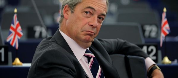 Nigel Farage, United Kingdom Independence Party (UKIP) member and MEP waits for the start of a debate on the last European Summit at the European Parliament in Strasbourg, France, October 26, 2016. - Sputnik International