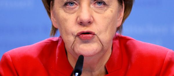 Germany's Chancellor Angela Merkel holds a news conference during a European Union leaders summit in Brussels, Belgium, October 21, 2016. - Sputnik International