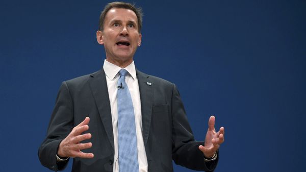 Britain's Health Secretary Jeremy Hunt delivers his keynote address at the annual Conservative Party Conference in Birmingham, Britain, October 4, 2016. Britain's Health Secretary Jeremy Hunt delivers his keynote address at the annual Conservative Party Conference in Birmingham, Britain, October 4, 2016. - Sputnik International