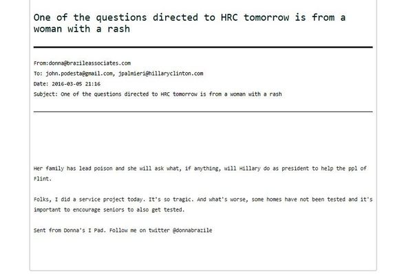 One of the 'Podesta Emails' released by WikiLeaks One of the 'Podesta Emails' released by WikiLeaks - Sputnik International