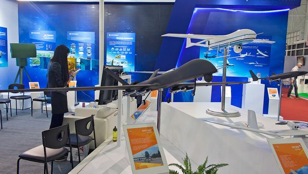 A model of China's CH-5 drone at the Army-2016 forum. file photo - Sputnik International