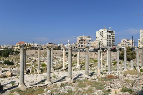 The remains of Roman columns in the Ancient Phoenician city of Tyre, also referred to as Sour. The remains of Roman columns in the Ancient Phoenician city of Tyre, also referred to as Sour. - Sputnik International