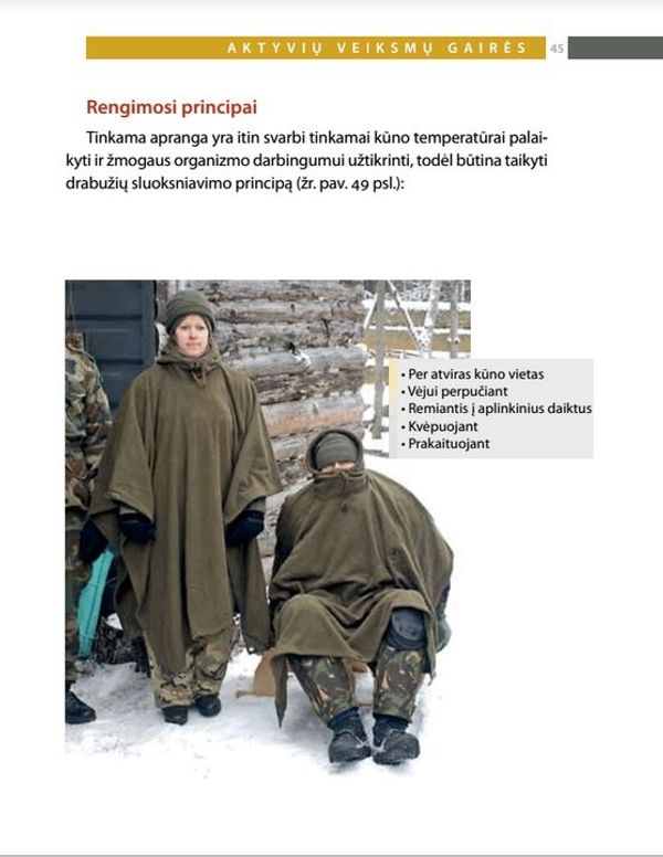 Instructions on how to keep warm outdoors. Instructions on how to keep warm outdoors. - Sputnik International