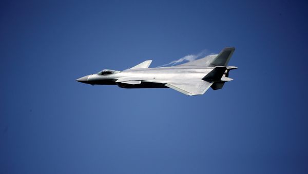 China unveils its J-20 stealth fighter on an air show in Zhuhai, Guangdong Province, China, November 1, 2016.  - Sputnik International