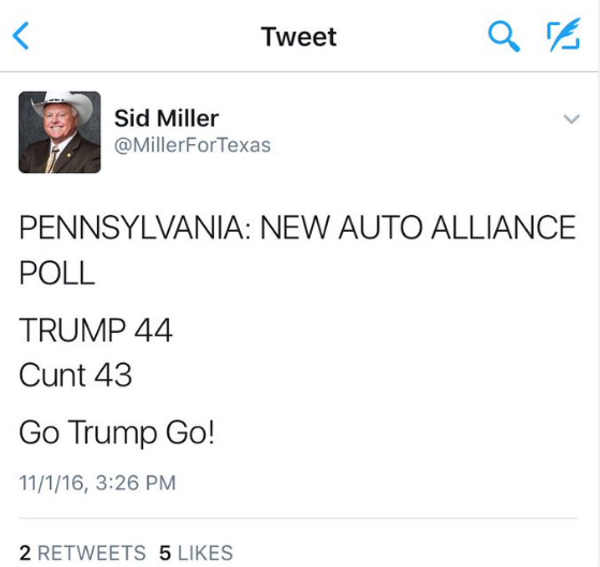 Sid Miller tweet Sid Miller tweet - Sputnik International