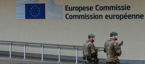 The European Union logo on the European Commission headquarters in Brussels The European Union logo on the European Commission headquarters in Brussels - Sputnik International