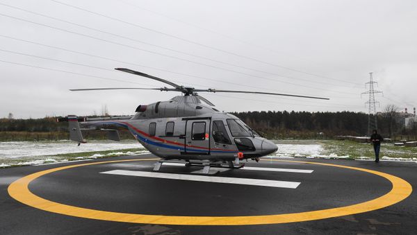 Presentation of the light multi-purpose two-engine Ansat helicopter in the Barvikha Helipark in the Moscow Region - Sputnik International
