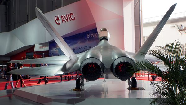 China's Shenyang FC-31 stealth fighter, an export-designated version of the J-31 fighter is seen on display at Airshow China in Zhuhai, Guangdong province, China November 3 2016. - Sputnik International