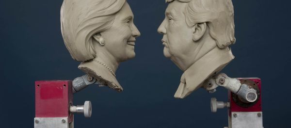 Clay sculptures of Republican and Democratic Presidential Candidates, Donald Trump and Hillary Clinton Clay sculptures of Republican and Democratic Presidential Candidates, Donald Trump and Hillary Clinton - Sputnik International