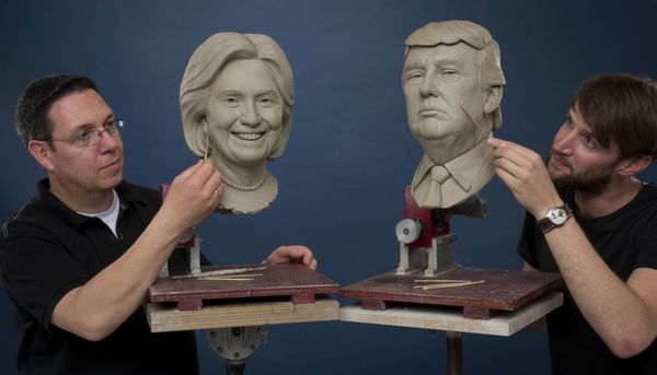 Sculptures of US presidential candidates at Madame Tussauds London - Sputnik International