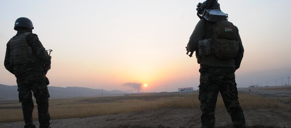 Peshmerga forces near Bashiqa - Sputnik International