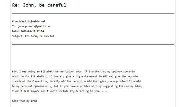 One of the 'Podesta Emails' released by WikiLeaks One of the 'Podesta Emails' released by WikiLeaks - Sputnik International