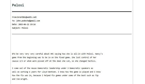One of the 'Podesta Emails' released by WikiLeaks One of the 'Podesta Emails' released by WikiLeaks - Sputnik International