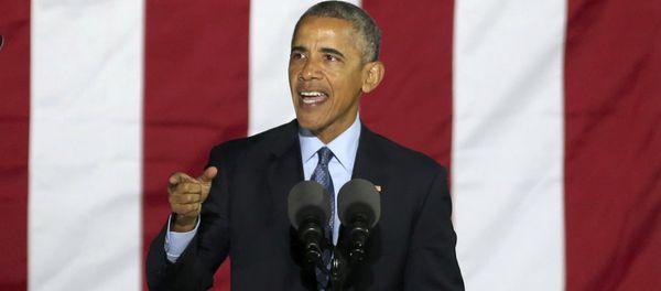 US President Barack Obama speaks during a campaign event for US Democratic presidential nominee Hillary Clinton in Philadelphia, Pennsylvania, US November 7, 2016. US President Barack Obama speaks during a campaign event for US Democratic presidential nominee Hillary Clinton in Philadelphia, Pennsylvania, US November 7, 2016. - Sputnik International