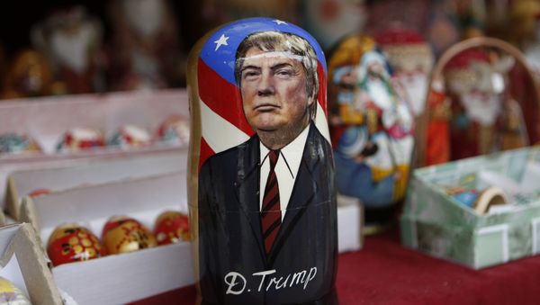 A traditional wooden Matryoshka doll depicting President-elect Donald Trump is displayed at a shop in Kiev, Ukraine, Wednesday, Nov. 9, 2016 A traditional wooden Matryoshka doll depicting President-elect Donald Trump is displayed at a shop in Kiev, Ukraine, Wednesday, Nov. 9, 2016 - Sputnik International