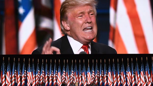 This file photo taken on July 21, 2016 shows US Republican presidential candidate Donald Trump speaks on the last day of the Republican National Convention in Cleveland, Ohio. Donald Trump said on November 9, 2016 he would bind the nation's deep wounds and be a president for all Americans, as he praised his defeated rival Hillary Clinton. This file photo taken on July 21, 2016 shows US Republican presidential candidate Donald Trump speaks on the last day of the Republican National Convention in Cleveland, Ohio. Donald Trump said on November 9, 2016 he would bind the nation's deep wounds and be a president for all Americans, as he praised his defeated rival Hillary Clinton. - Sputnik International