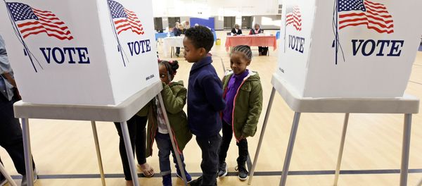 Children watch their mother vote during the U.S. general election in Greenville, North Carolina, US on November 8, 2016. Children watch their mother vote during the U.S. general election in Greenville, North Carolina, US on November 8, 2016. - Sputnik International
