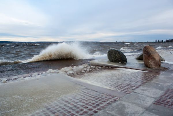 Raging Storm Rips Across Russian Winter Lake - Sputnik International