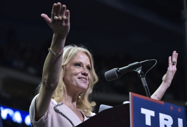 Trump campaign manager Kellyanne Conway speaks at a rally for Republican presidential nominee Donald Trump at the Giant Center in Hershey, Pennsylvania on November 4, 2016 Trump campaign manager Kellyanne Conway speaks at a rally for Republican presidential nominee Donald Trump at the Giant Center in Hershey, Pennsylvania on November 4, 2016 - Sputnik International