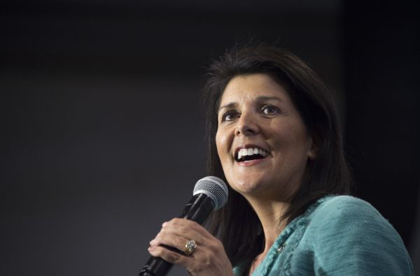 South Carolina Governor Nikki Haley speaks during a campaign rally for Republican presidential candidate Marco Rubio in North Charleston, South Carolina, February 19, 2016 South Carolina Governor Nikki Haley speaks during a campaign rally for Republican presidential candidate Marco Rubio in North Charleston, South Carolina, February 19, 2016 - Sputnik International