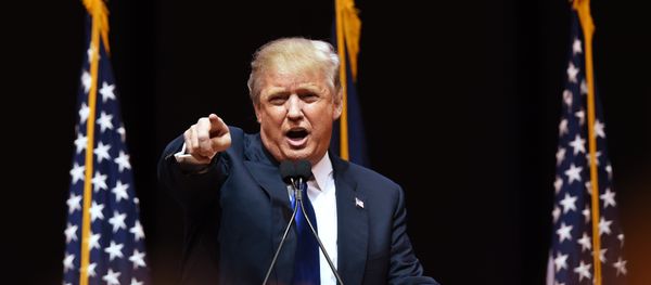 Donald Trump speaks to the crowd during a rally February 8, 2016 in Manchester, NH Donald Trump speaks to the crowd during a rally February 8, 2016 in Manchester, NH - Sputnik International