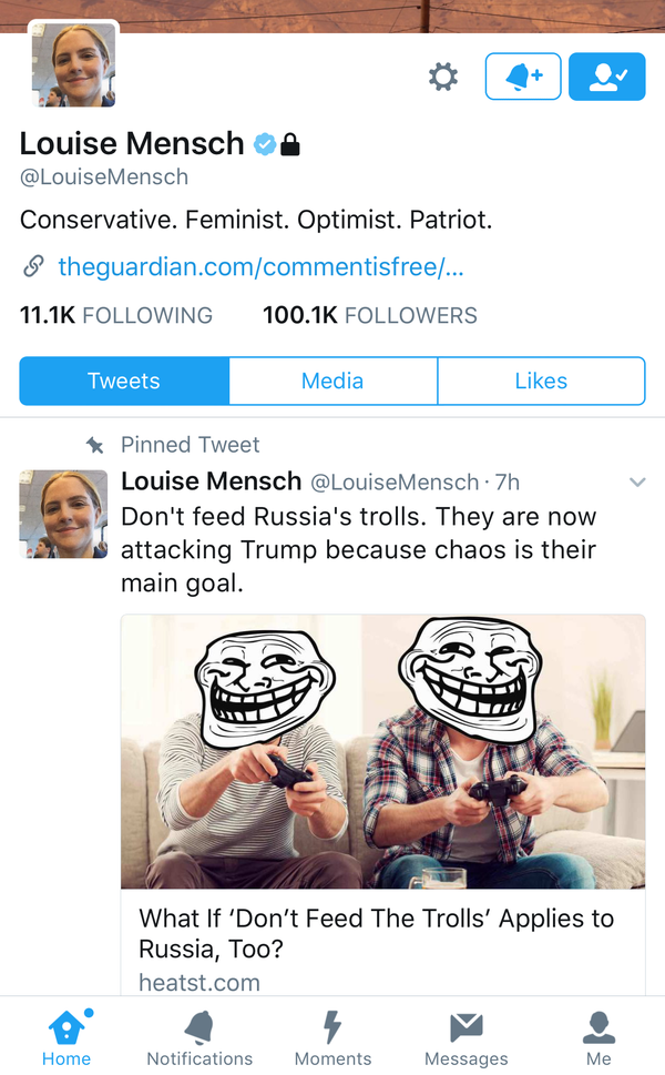 Tweet by former British Conservative MP Louise Mensch - Sputnik International