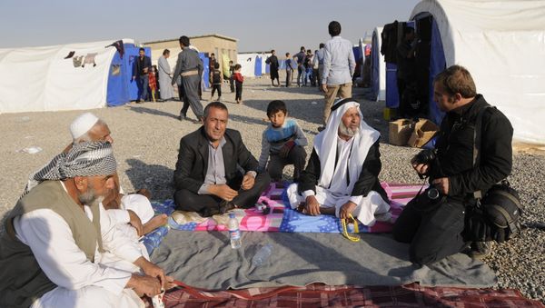 Kurdish Shabaks in a refugee camp - Sputnik International