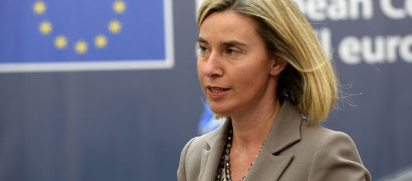 EU's High representative for foreign affairs and security policy Federica Mogherini arrives for an European Union leaders summit on October 20, 2016 at the European Council, in Brussels. EU's High representative for foreign affairs and security policy Federica Mogherini arrives for an European Union leaders summit on October 20, 2016 at the European Council, in Brussels. - Sputnik International