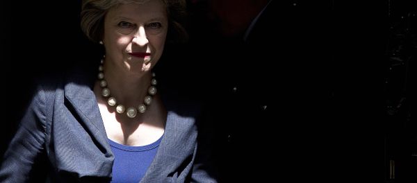 British Prime Minister Theresa May exits 10 Downing Street in London on July 26, 2016. - Sputnik International