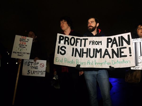 Protest against UK security industry summit, London Protest against UK security industry summit, London - Sputnik International