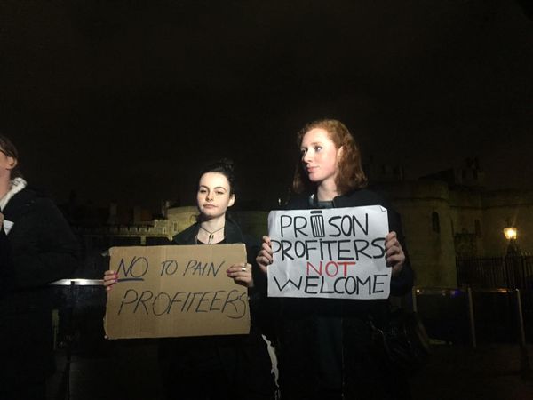Protest against UK security industry summit, London - Sputnik International