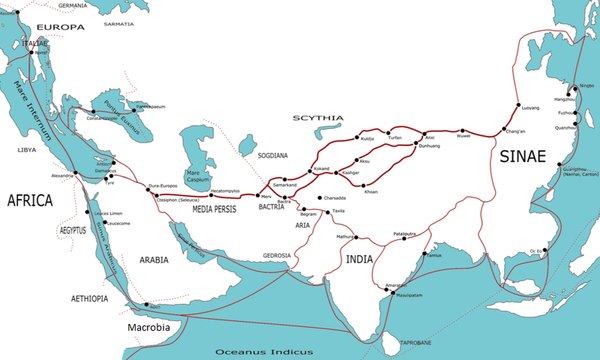 Silk Road trading routes during the 1st century AD - Sputnik International