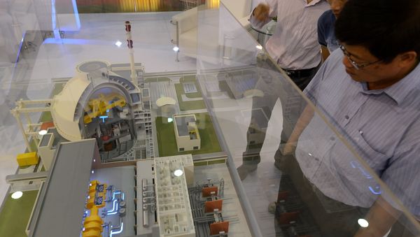 Visitors look at a model of a Russian VVER-1200 nuclear reactor of which Vietnam's first nuclear power plant will be equipped of on diplay at an international nuclear power exhibition being held in Hanoi on October 26, 2012 Visitors look at a model of a Russian VVER-1200 nuclear reactor of which Vietnam's first nuclear power plant will be equipped of on diplay at an international nuclear power exhibition being held in Hanoi on October 26, 2012 - Sputnik International