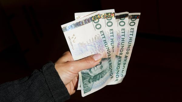A woman holds Swedish Crowns banknotes (File) A woman holds Swedish Crowns banknotes (File) - Sputnik International