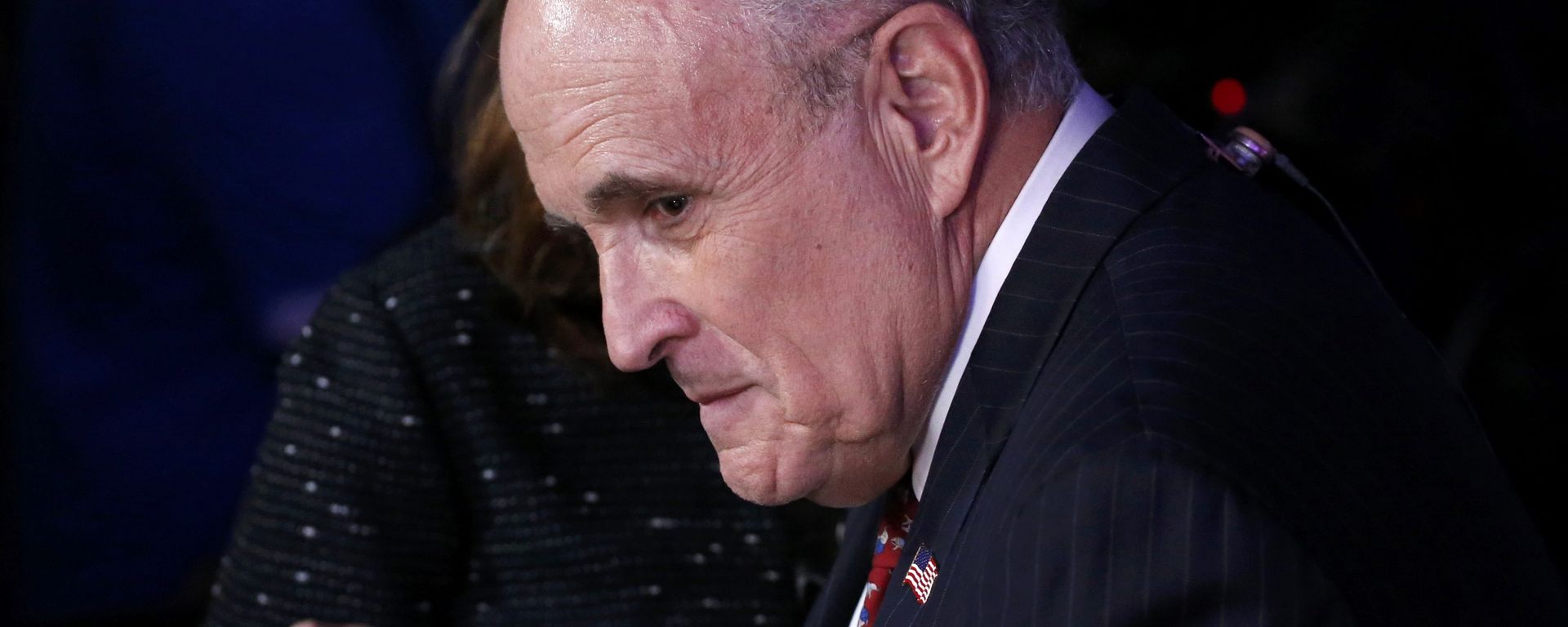 Former New York City Mayor Rudy Giuliani finishes a television interview at Republican U.S. presidential nominee Donald Trump's election night rally in Manhattan, New York, U.S., November 8, 2016 Former New York City Mayor Rudy Giuliani finishes a television interview at Republican U.S. presidential nominee Donald Trump's election night rally in Manhattan, New York, U.S., November 8, 2016 - Sputnik International, 1920, 21.10.2020