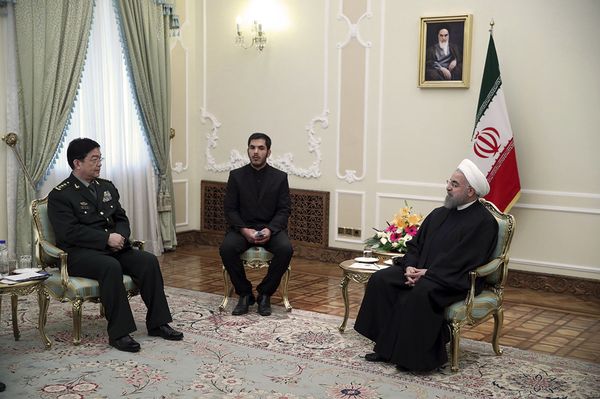 In this photo released by an official website of the office of the Iranian Presidency, President Hassan Rouhani, right, meets with Chinese Defense Minister Chang Wanquan, left, at his office, in Tehran, Iran, Tueday, Nov. 15, 2016 In this photo released by an official website of the office of the Iranian Presidency, President Hassan Rouhani, right, meets with Chinese Defense Minister Chang Wanquan, left, at his office, in Tehran, Iran, Tueday, Nov. 15, 2016 - Sputnik International