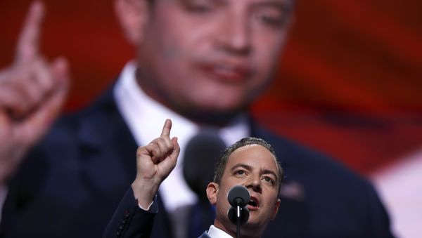 Reince Priebus, Chairman of the Republican National Committee, speaks during the final day of the Republican National Convention in Cleveland, Thursday, July 21, 2016. - Sputnik International